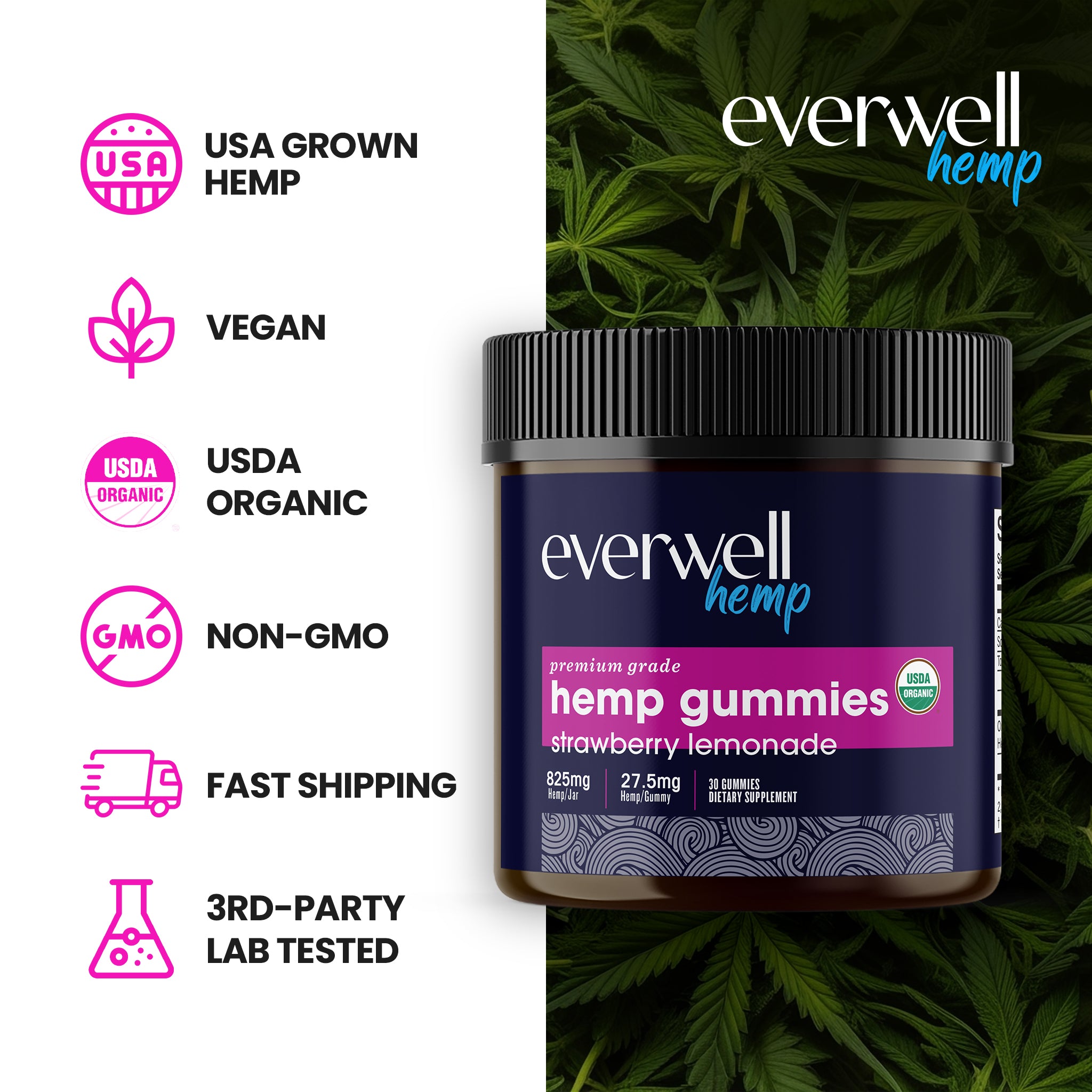 Broad Spectrum Organic Hemp Gummies