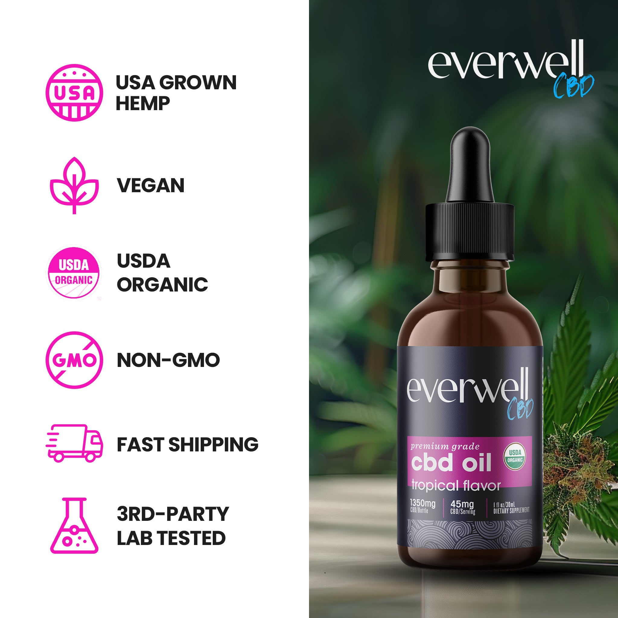 Full Spectrum Organic CBD Oil Drops
